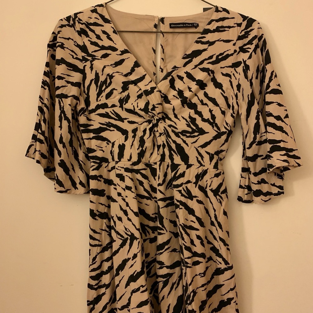 Abercrombie & Fitch Tiger Stripe Print Dress